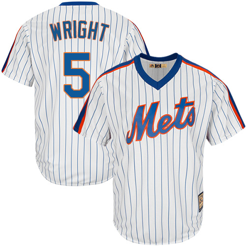 Mets #5 David Wright White(Blue Strip) Alternate Cool Base Stitched Youth MLB Jersey - Click Image to Close